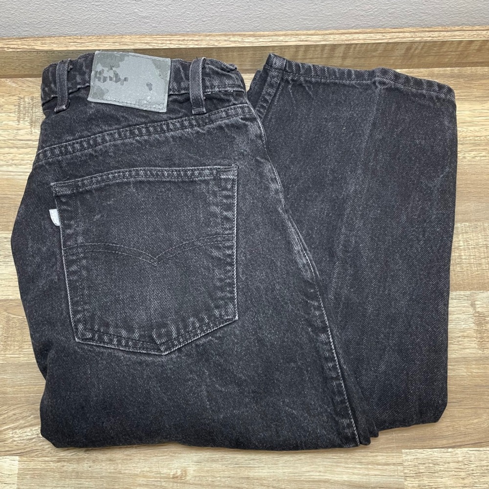 Vintage Levi's SilverTab Baggy Jeans Men 36x30 Actual (35x31) Washed Black Denim